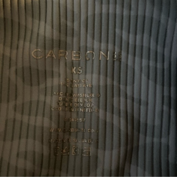 Carbon38 Blue and Gray Cheetah Patterned Leggings Size XS Ribbed - Picture 6 of 9